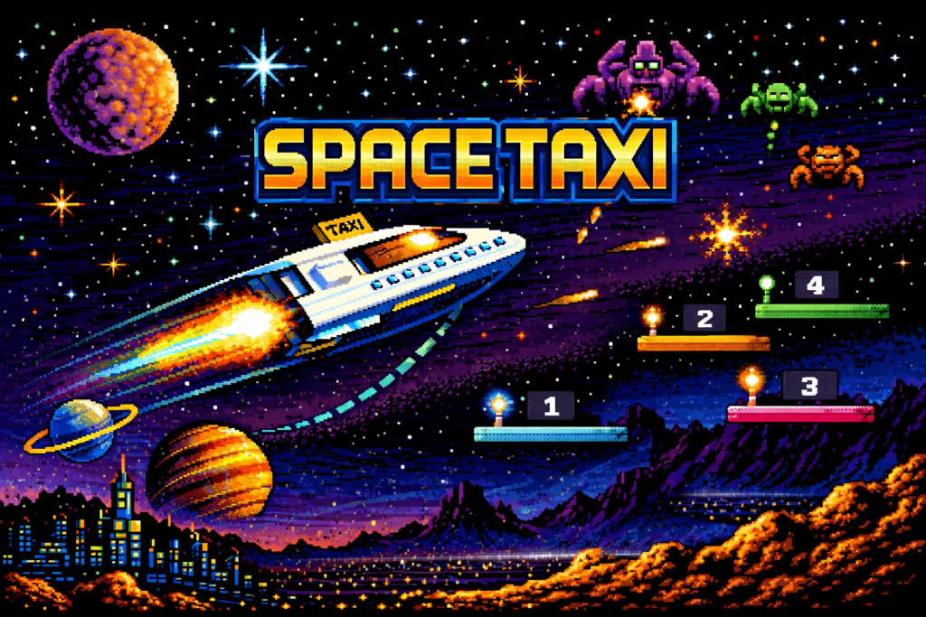 Space Taxi title screen